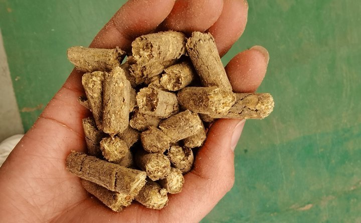 秸稈飼料顆粒機(jī)提高秸稈利用率，飼料顆粒機(jī)是以玉米、豆粕、秸稈、草、稻殼等為原料，通過粉碎原料后直接壓制成顆粒的飼料加工機(jī)械。